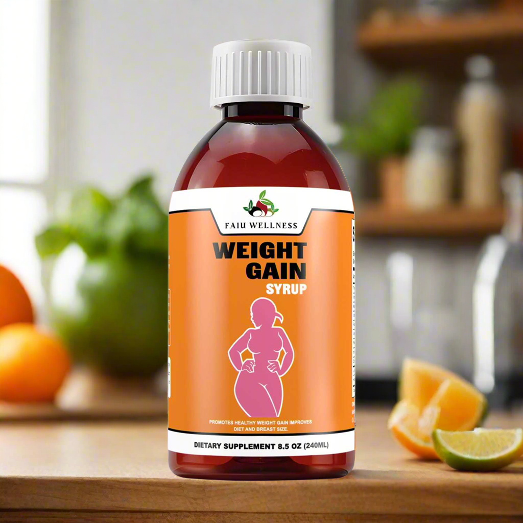 Faiu Wellness Weight Gain Syrup bottle for healthy weight gain and appetite support