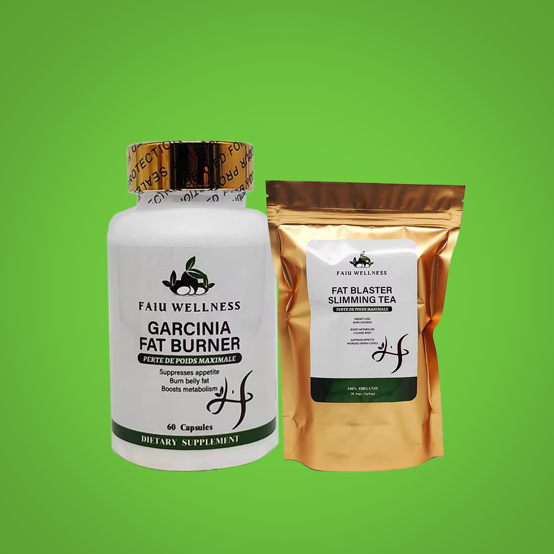 The Detox & Slim Bundle with Garcinia Fat Burner capsules and Fat Blaster Slimming Tea.
