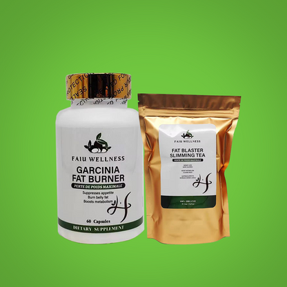 The Detox & Slim Bundle with Garcinia Fat Burner capsules and Fat Blaster Slimming Tea.